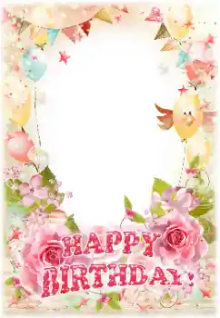 照片效果分类 生日 № 142404. 边框标语: 生日快乐