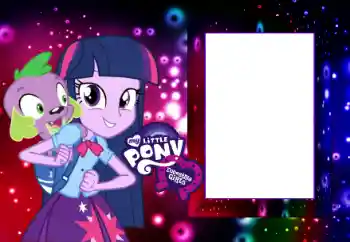 照片效果分类 各类儿童类 № 118937. 边框标语: My little pony