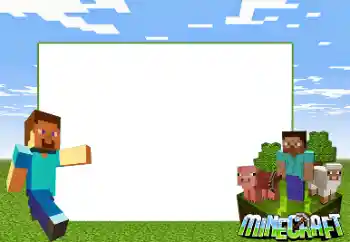 照片效果分类 各类儿童类 № 166012. 边框标语: Minecraft