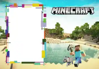 照片效果分类 各类儿童类 № 166510. 边框标语: Minecraft