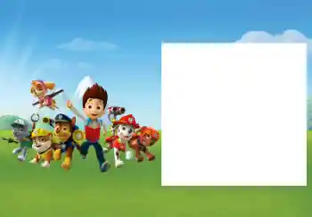 照片效果分类 各类儿童类 № 174061. 边框标语: PAW Patrol