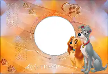 照片效果分类 各类儿童类 № 175347. 边框标语: Lady and the Tramp