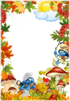 照片效果分类 各类儿童类 № 175432. 边框标语: Smurfs