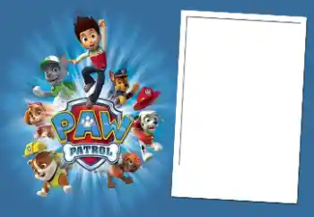 照片效果分类 各类儿童类 № 84038. 边框标语: PAW Patrol