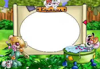 边框标语: 洗澡