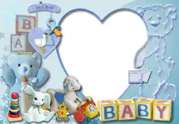 照片效果分类 我的玩具和最喜欢的人 № 16917. 边框标语: It's a boy! BABY