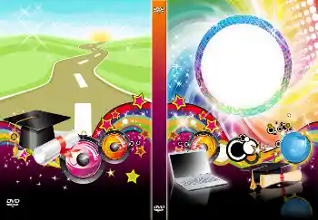 照片效果分类 DVD封面 № 4539. 边框标语: 告别学校