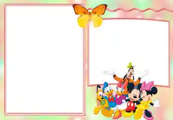 边框标语: 生日邀请函 边框标语: 生日邀请函