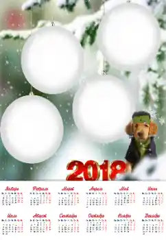 照片效果分类 日历 № 130260. 边框标语: 2026