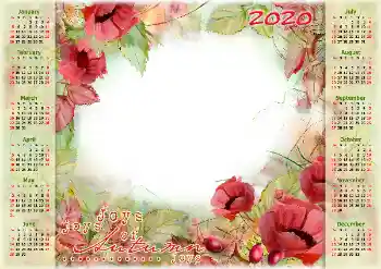 照片效果分类 日历 № 160668. 边框标语: 2026