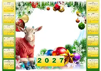 照片效果分类 日历 № 206427. 边框标语: 2027