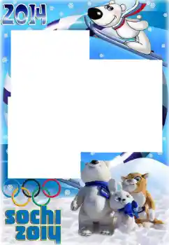 照片效果分类 各类 № 60320. 边框标语: Sochi 2014