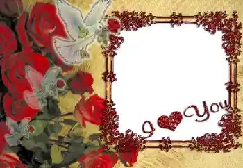 边框标语: I love you! 边框标语: I love you!