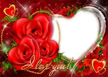 边框标语: I love you!