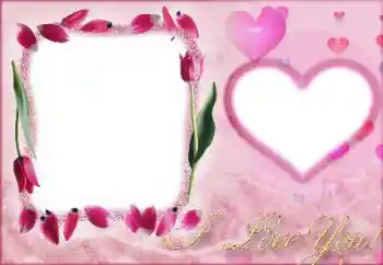 边框标语: I love you! 边框标语: I love you!