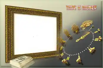 照片效果分类 男性相框 № 101150. 边框标语: Time is money 照片效果分类 男性相框 № 101150. 边框标语: Time is money