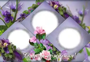 照片效果分类 生日贺卡 № 123194. 边框标语: 生日快乐