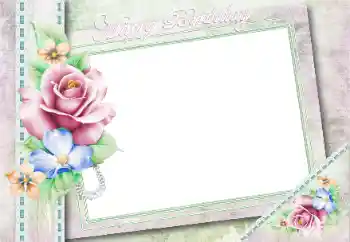 边框标语: 生日快乐