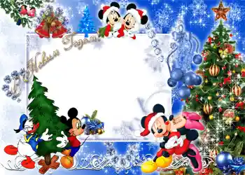 照片效果分类 新年贺卡 № 1456. 边框标语: 新年快乐