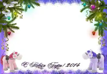 照片效果分类 新年贺卡 № 38281. 边框标语: 新年快乐