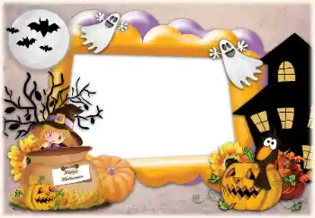 照片效果分类 各种节日 № 124301. 边框标语: Happy Halloween