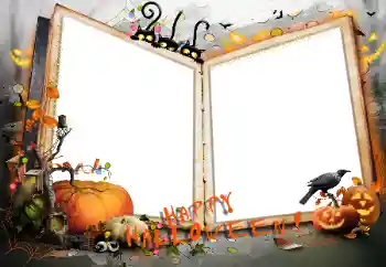 照片效果分类 各种节日 № 124304. 边框标语: Happy Halloween