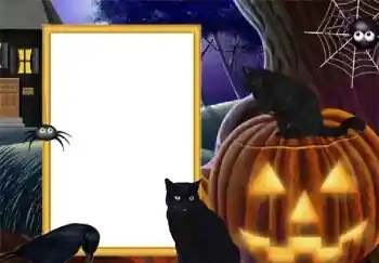 照片效果分类 各种节日 № 128555. 边框标语: Happy Halloween