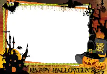 照片效果分类 各种节日 № 60306. 边框标语: Happy Halloween