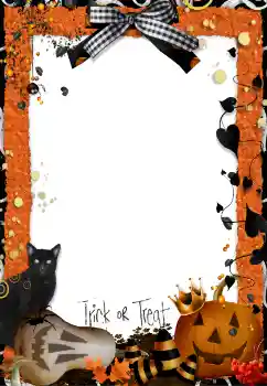 照片效果分类 各种节日 № 84064. 边框标语: Trick or Treat