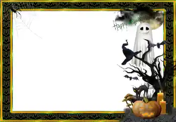 照片效果分类 各种节日 № 87662. 边框标语: Happy Halloween