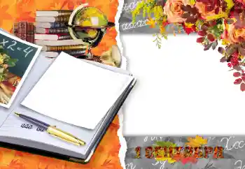 照片效果分类 开学日 № 59139. 边框标语: 开学日