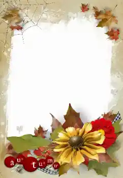 照片效果分类 秋 № 103856. 边框标语: 秋天