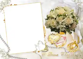 边框标语: С днем свадьбы.